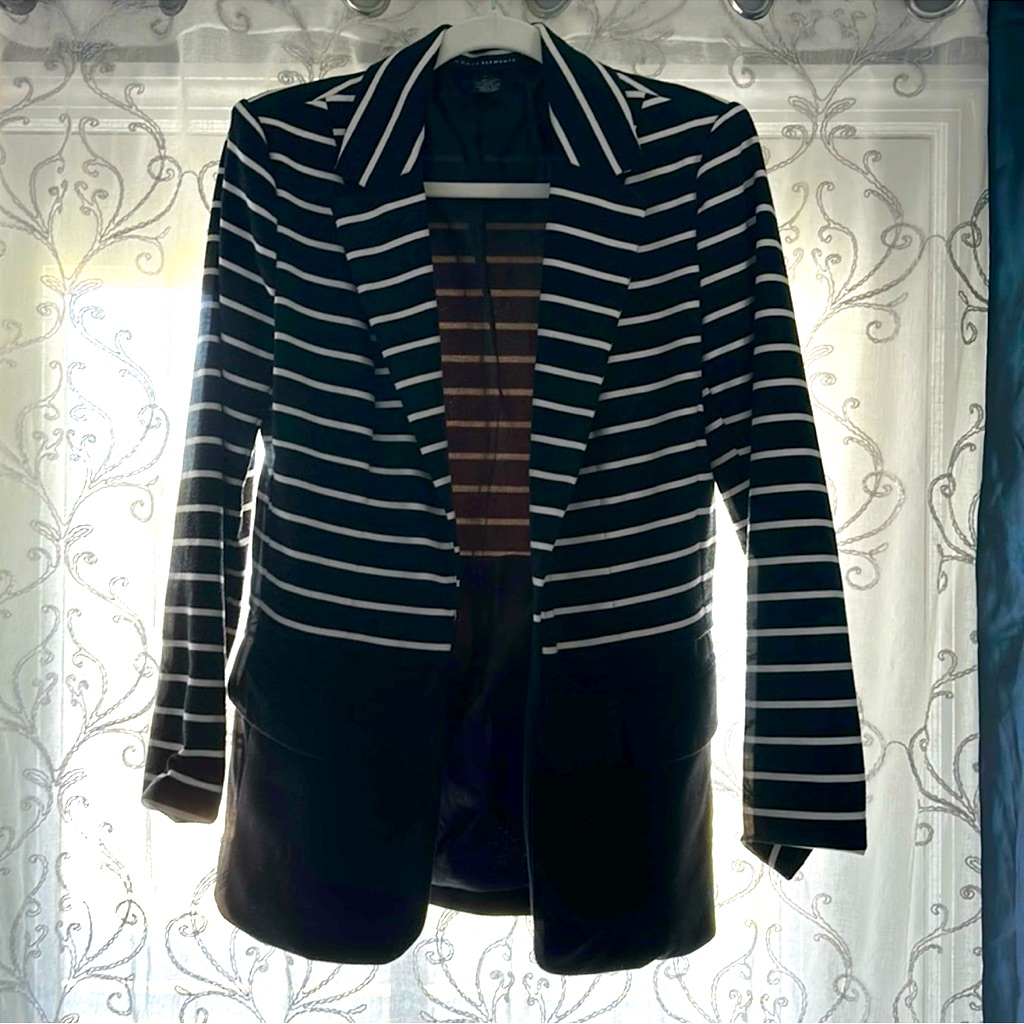 Blazer Jacket In Soft Ponte Fabric